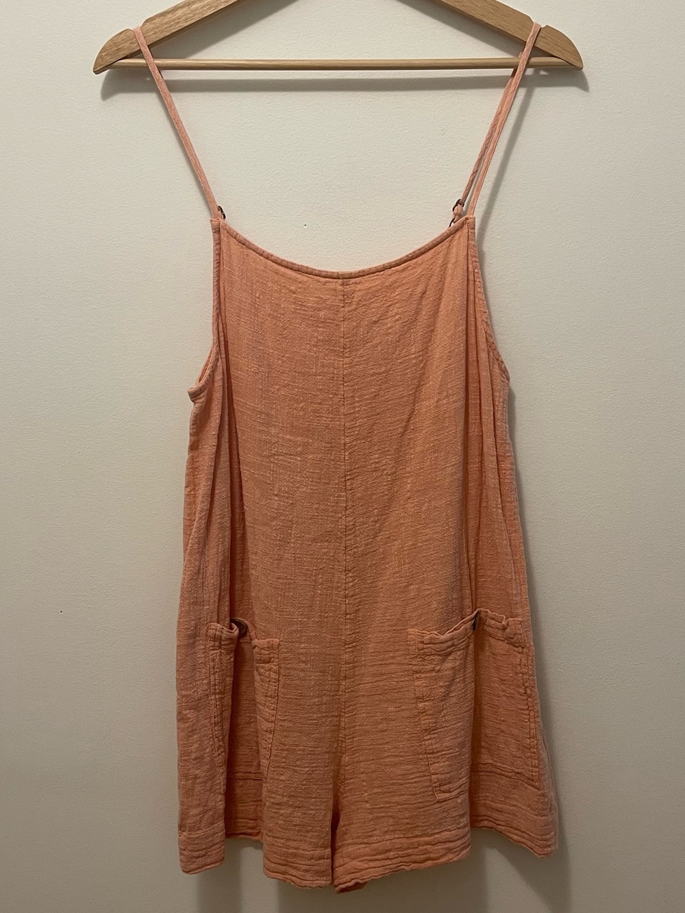 RIP CURL Peach Spaghetti Strap Romper